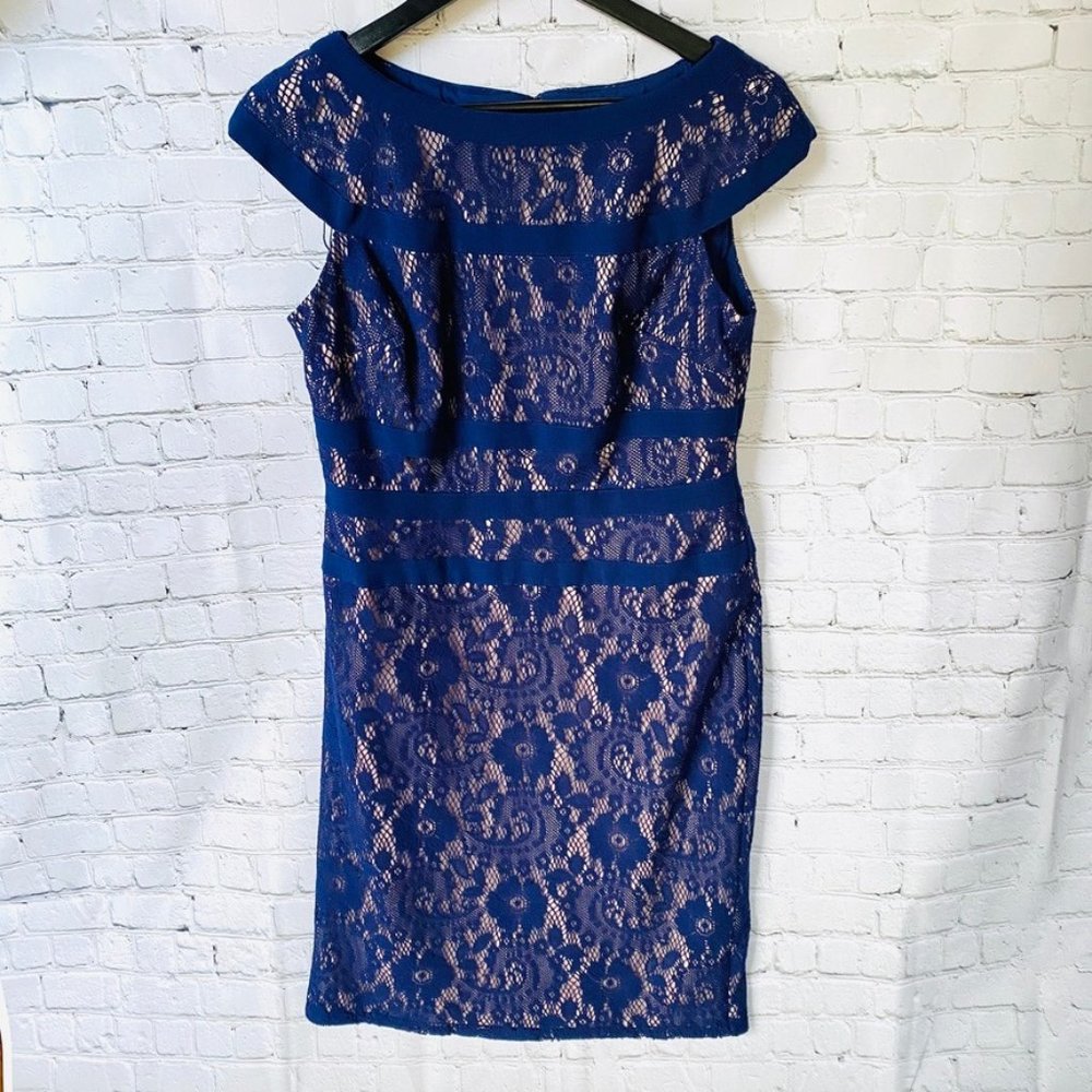 Summer Adrianna Papell Lace Sheath Cocktail Dress